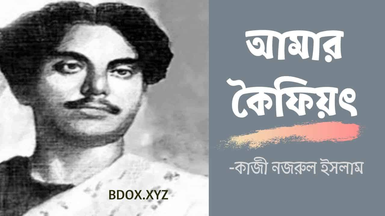 You are currently viewing আমার কৈফিয়ৎ-কাজী নজরুল ইসলাম জীবনমুখী কবিতা