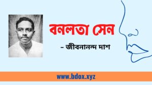 Read more about the article বনলতা সেন কবিতা | জীবনানন্দ দাশ